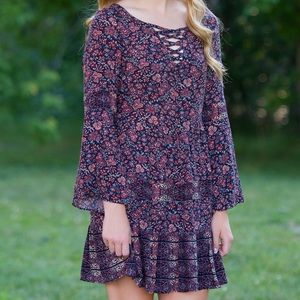 American Eagle Floral Long Sleeve Dress